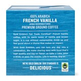 Gold Emblem Fair Trade Premium Ground Coffee Single-Serve Cups, French Vanilla, 12 ct, 3.99 oz, thumbnail image
