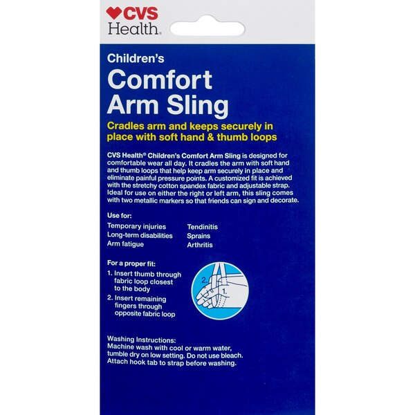 CVS Health Children's Comfort Arm Sling with Metallic Markers