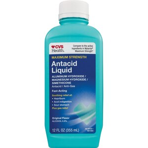 CVS Health Maximum Strength Antacid Liquid, Original, Mint