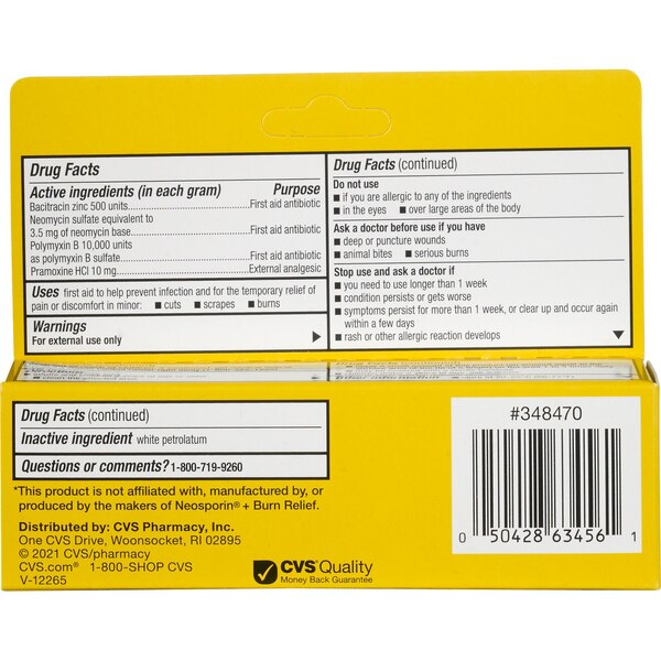 CVS Health Maximum Strength Triple Antibiotic & Burn Relief