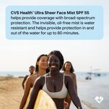 CVS Health Ultra Sheer Face Mist SPF 55, 3.4 OZ, thumbnail image