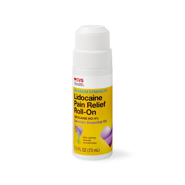 CVS Health Maximum Strength Lidocaine Pain Relief Roll-On, 2.5 OZ