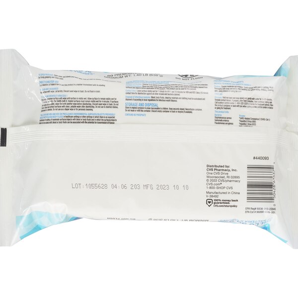 CVS Health Disinfecting Wipes, Fresh Scent, 80 ct