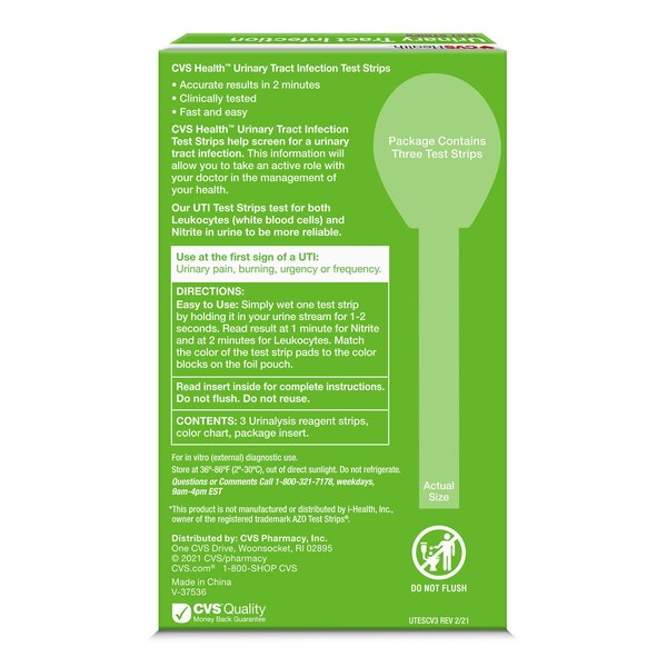CVS Health Urinary Tract Infection Test Strips, 3 CT