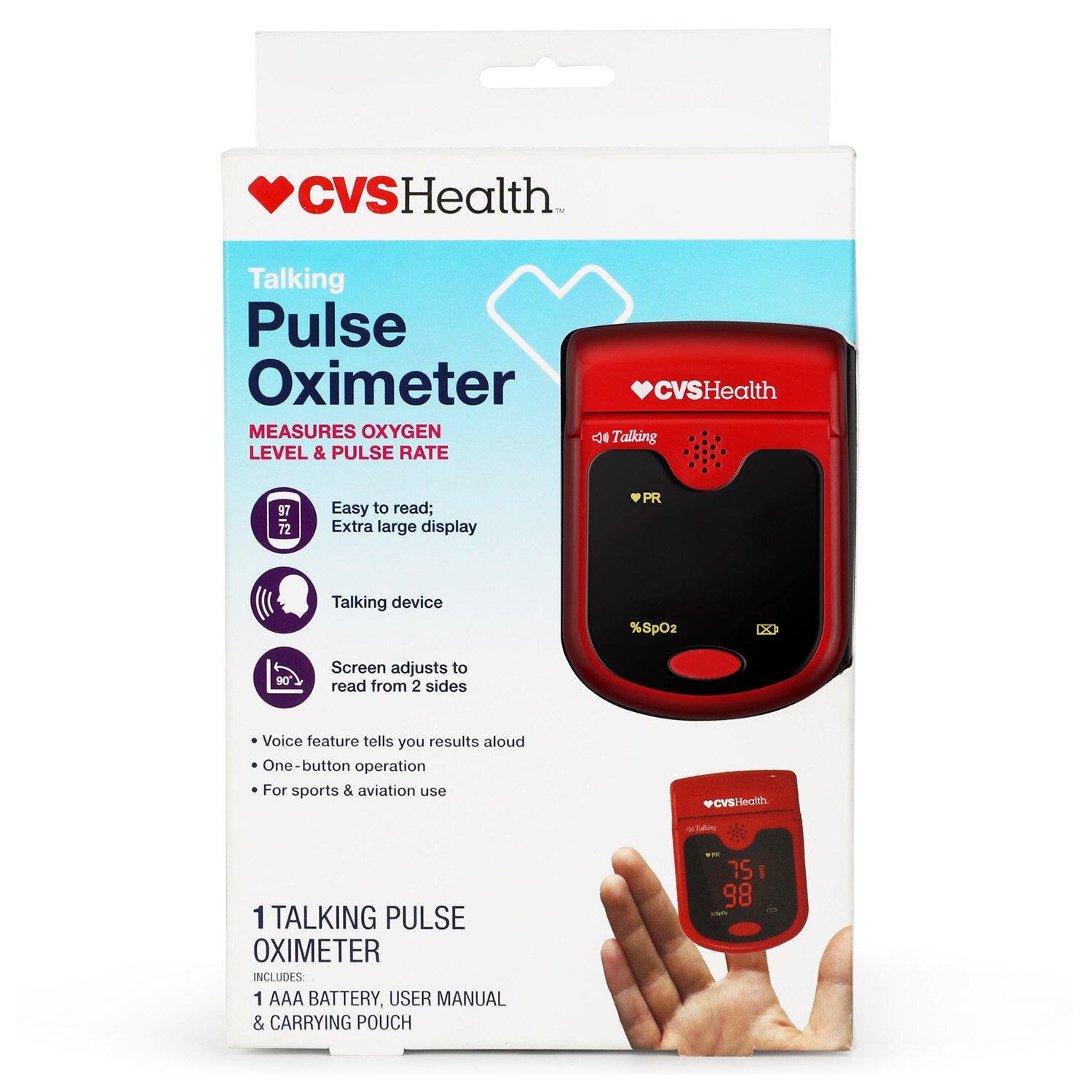 cvs health pulse oximeter instructions