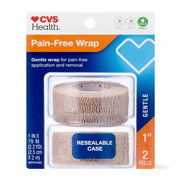 CVS Health Pain-Free Gentle 1"" Wrap