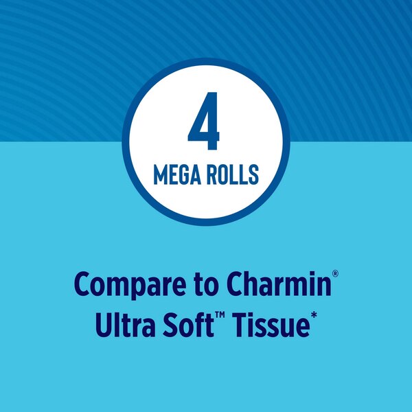 Total Home Ultra Soft Premium Toilet Paper, 4 Mega Rolls