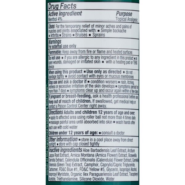CVS Health Pain Relief Menthol 4% Roll-On, 2.5 OZ