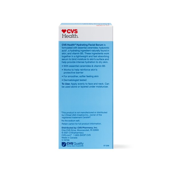CVS Health Hydrating Facial Serum, 1 OZ