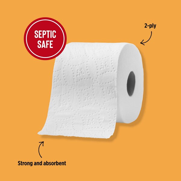 Total Home Ultra Strong Premium Toilet Paper, 12 Mega Rolls