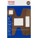 CVS Health Flexible Fabric Antibacterial Bandages, Assorted Sizes, 30 CT, thumbnail image