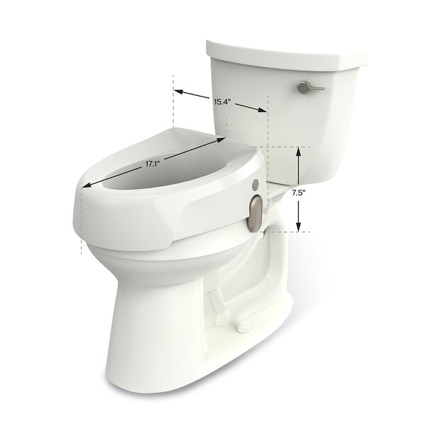 CVS Health Raised Toilet Seat by Michael Graves Design