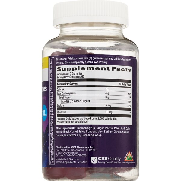 CVS Health 10mg Melatonin Gummies, Strawberry