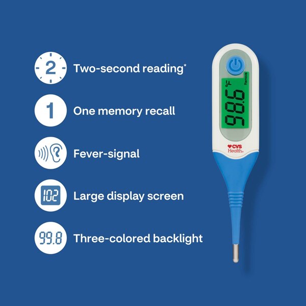 CVS Health Rapid Read Flexible Tip Digital Thermometer