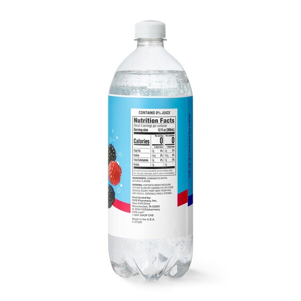 Well Market,Unsweetened Sparkling Water, Blackberry Raspberry, 33.8 oz