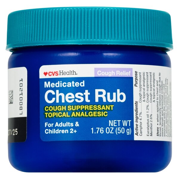 CVS Health Medicated Chest Rub, Lavender, 1.76 OZ