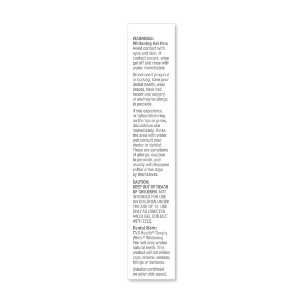 CVS Health Deeply White Whitening Pen Kit, Fresh Mint