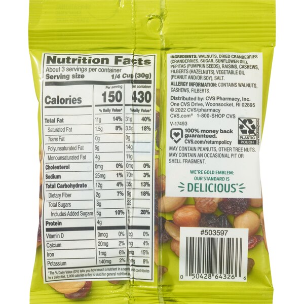 Gold Emblem Abound Omega 3 Trail Mix, 3 oz
