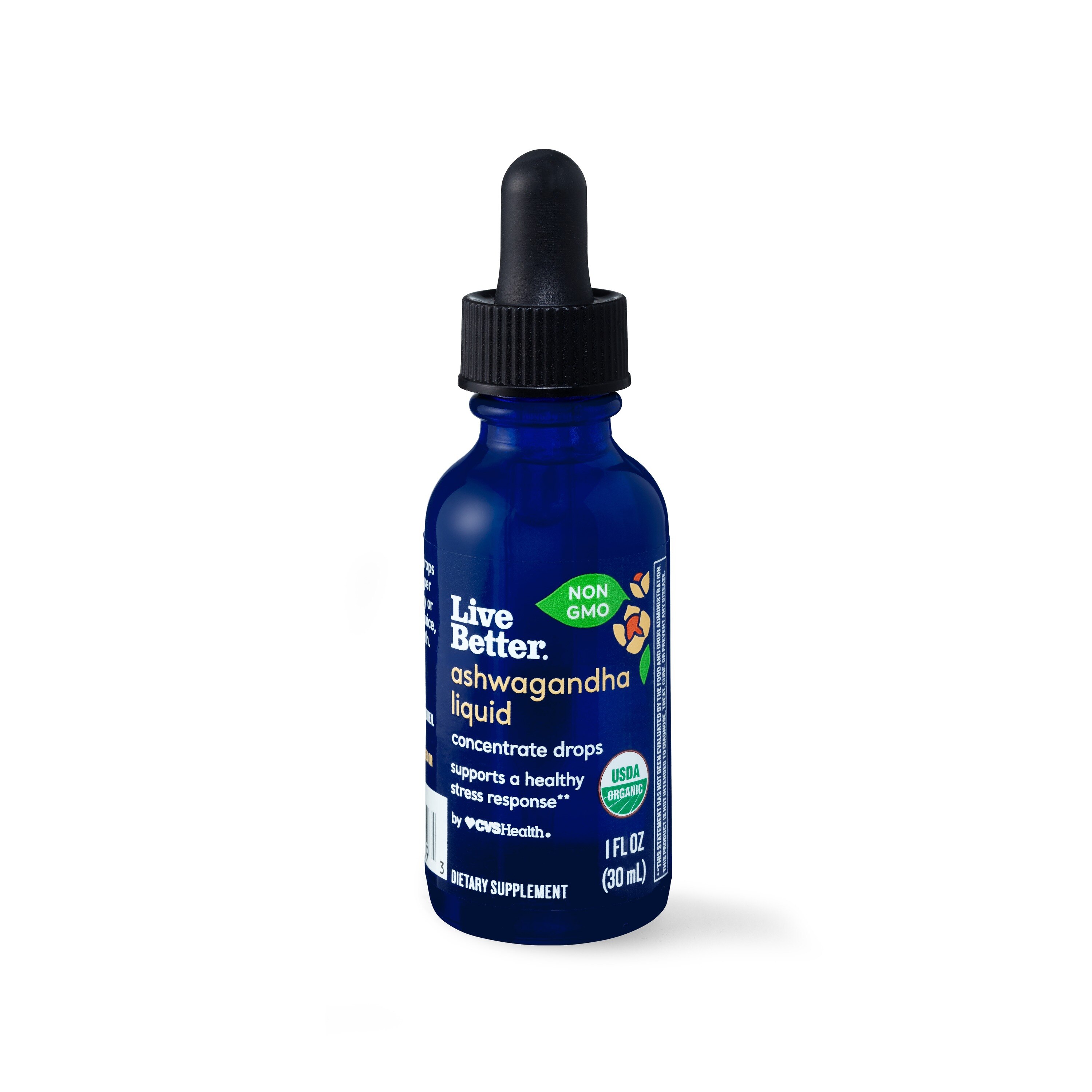 Live Better Ashwagandha Liquid, Concentrate Drops, 3 OZ