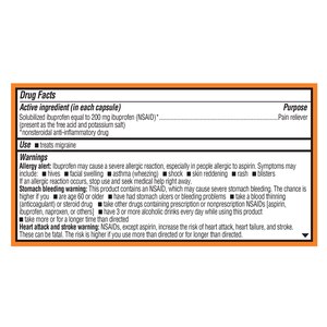 CVS Health Ibuprofen Migraine 200 MG Softgels, 80 Count, 20 Count
