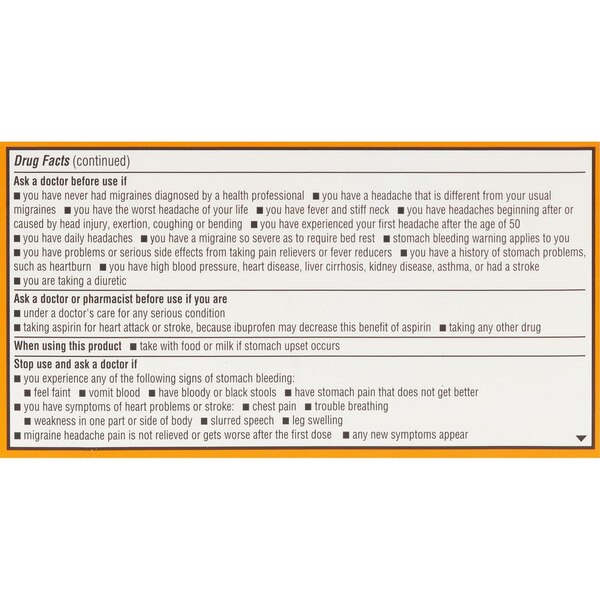 CVS Health Ibuprofen Migraine 200 MG Softgels