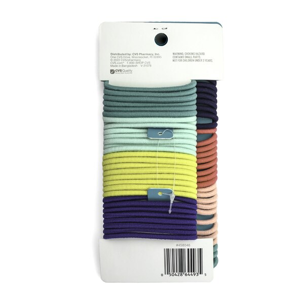 one+other Medium Hold Ponytailers, Assorted Colors, 60 CT