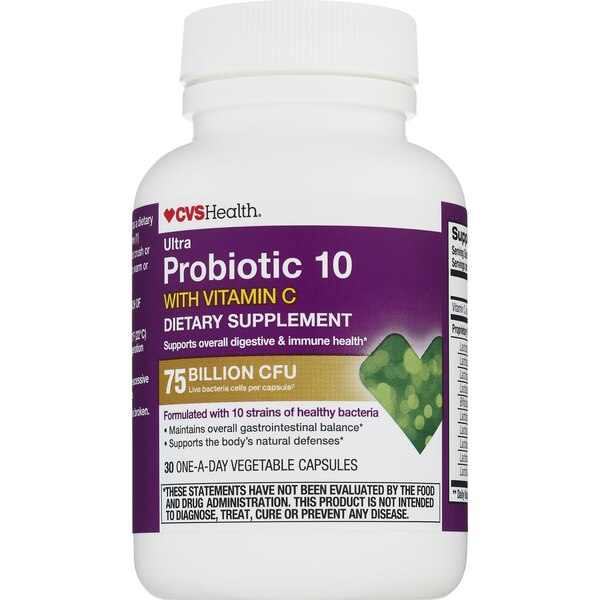 CVS Health Probiotic 10 with Vitamin C, 30 CT