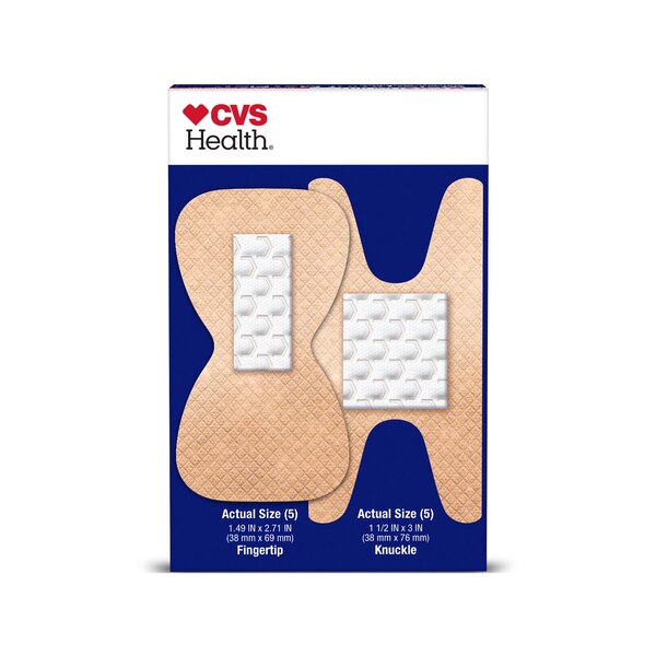 CVS Health Waterproof MaxFlex Knuckle & Fingertip Adhesive Bandages