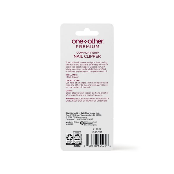 one+other Premium Comfort Grip Nail Clipper