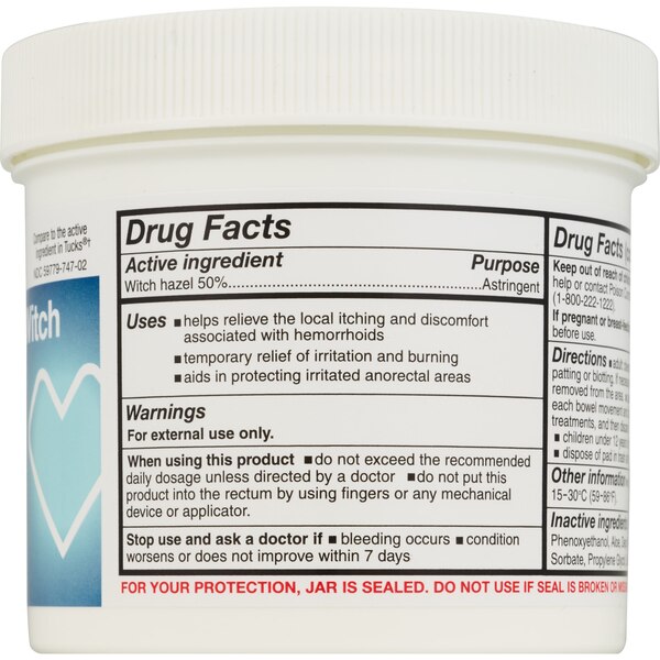 CVS Health Medicated Witch Hazel Pads, Hemorrhoidal Pads, 100 CT