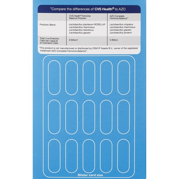 CVS Health Feminine Balance Probiotic Dietary Supplements, 30 CT