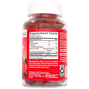 CVS Health Apple Cider Vinegar Gummies, 60 CT