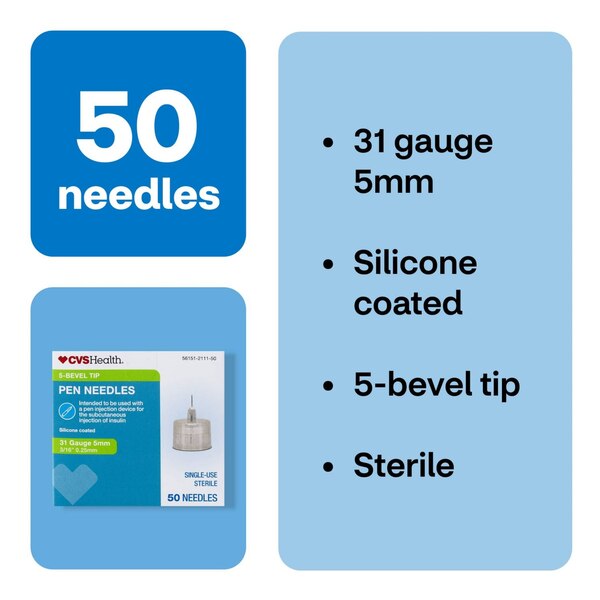 CVS Health Pen Needle, 50 CT