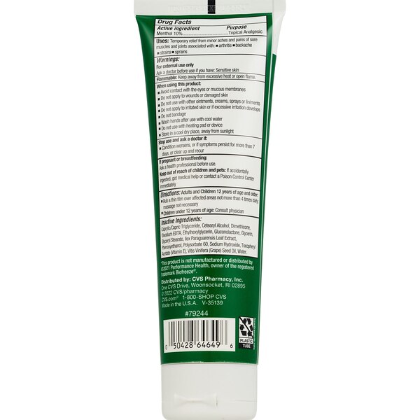 CVS Health Pain Relieving Foot Cream, 4 OZ
