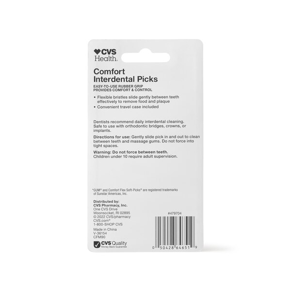 CVS Health Comfort Interdental Picks, Fresh Mint