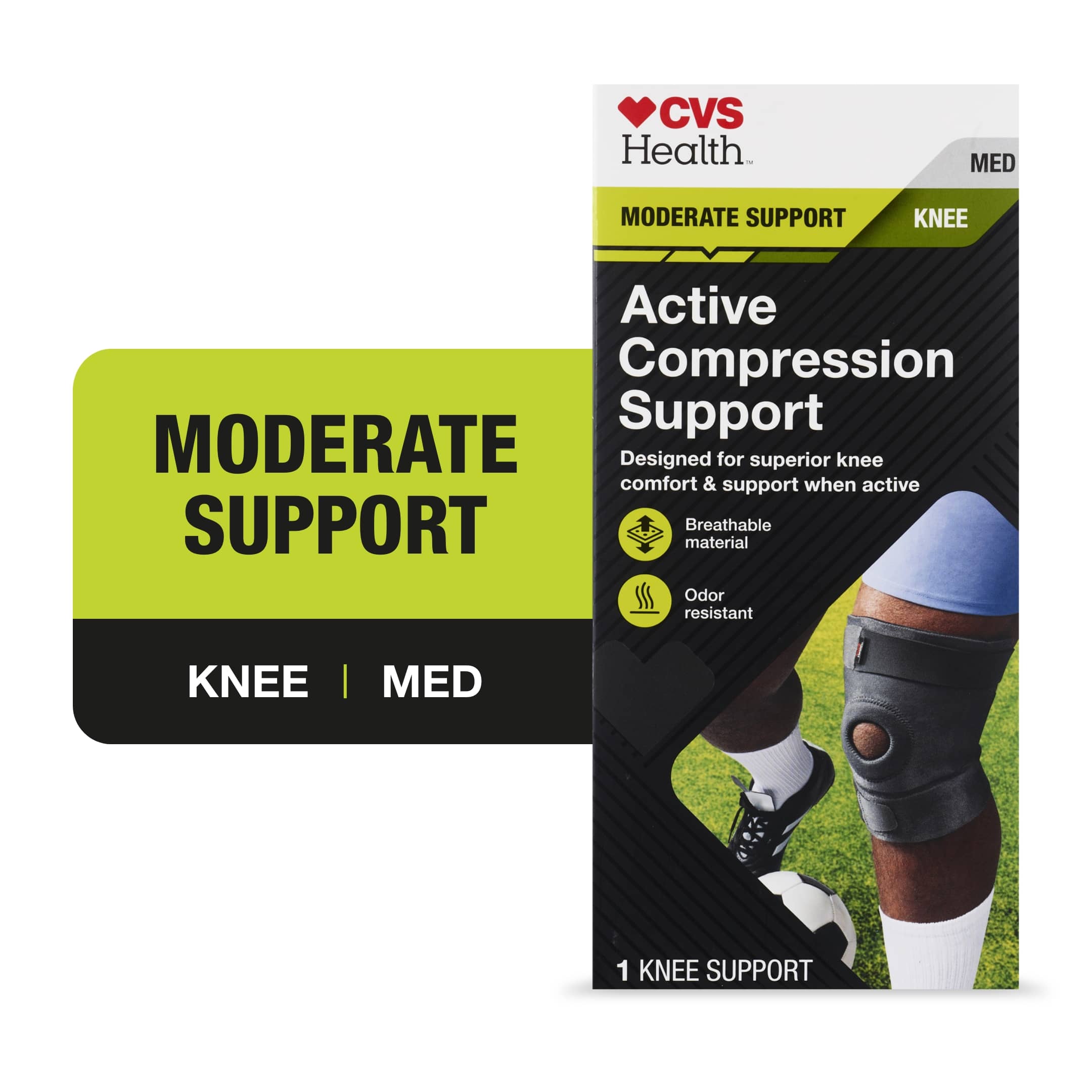 CVS Health Knee Moderate Knee Active Compression Support