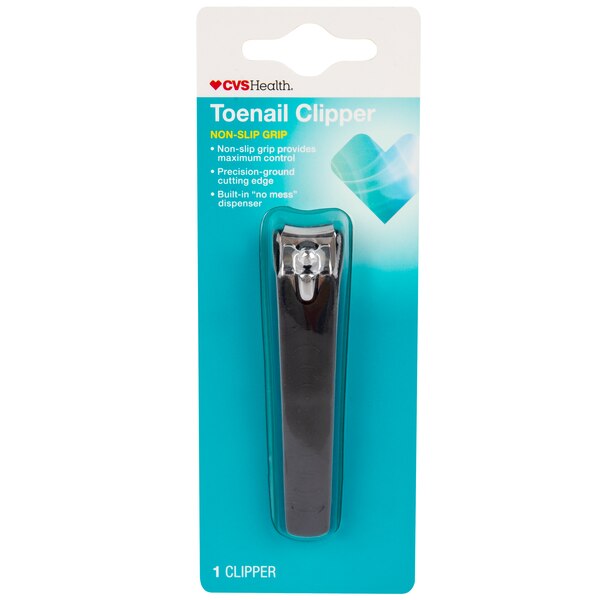 CVS Health Non-Slip Grip Toenail Clipper, 1 CT