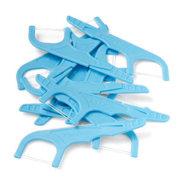 CVS Health Double Line Floss Picks, Mint