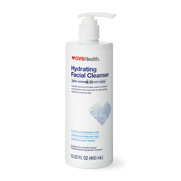 CVS Health Hydrating Facial Cleanser for Normal to Dry Skin, 12 OZ