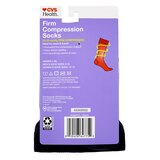 CVS Health Firm Compression Socks Over-the-Calf Length, 1 Pair, Black, thumbnail image