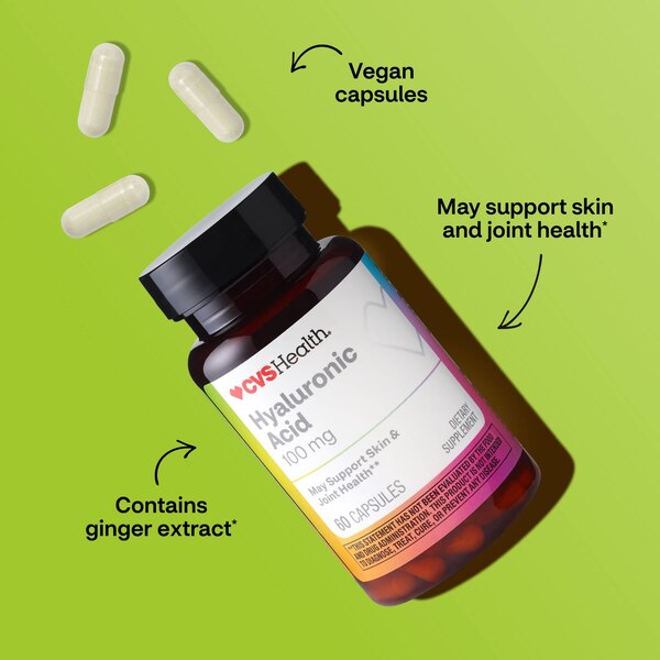 CVS Health Hyaluronic Acid Capsules, 60 CT