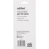 Caliber Retractable Gel Pens, Black Ink, 4 Pack, thumbnail image