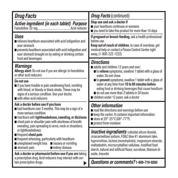 CVS Health Maximum Strength Acid Reducer Tablets, Cool Mint, 25 CT