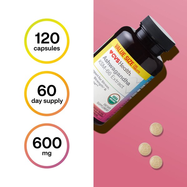 CVS Health Ashwagandha Tablets, 120 CT