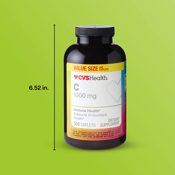 CVS Health Vitamin C Caplets, 300 CT