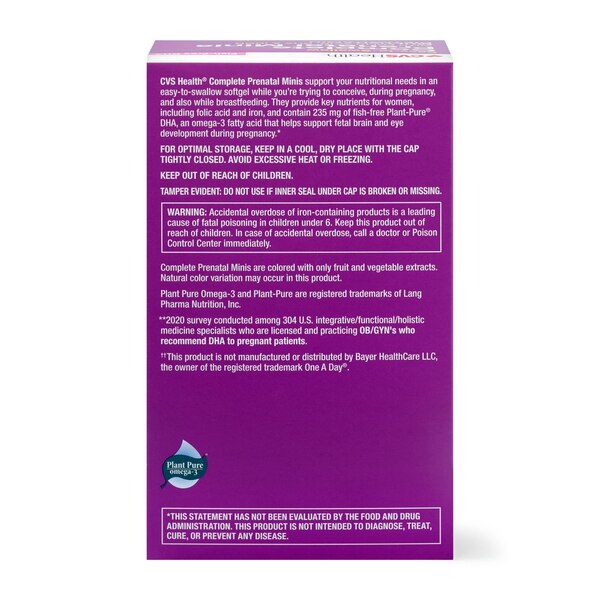 CVS Health Complete Prenatal Minis, 120 CT
