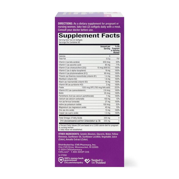 CVS Health Complete Prenatal Minis, 120 CT