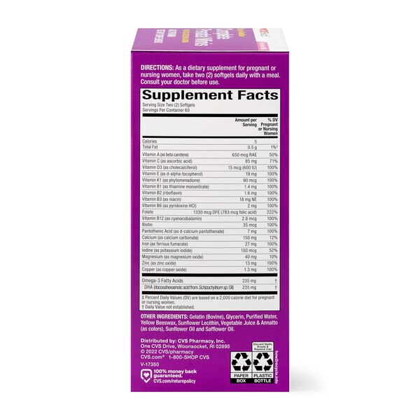 CVS Health Complete Prenatal Minis, 120 CT