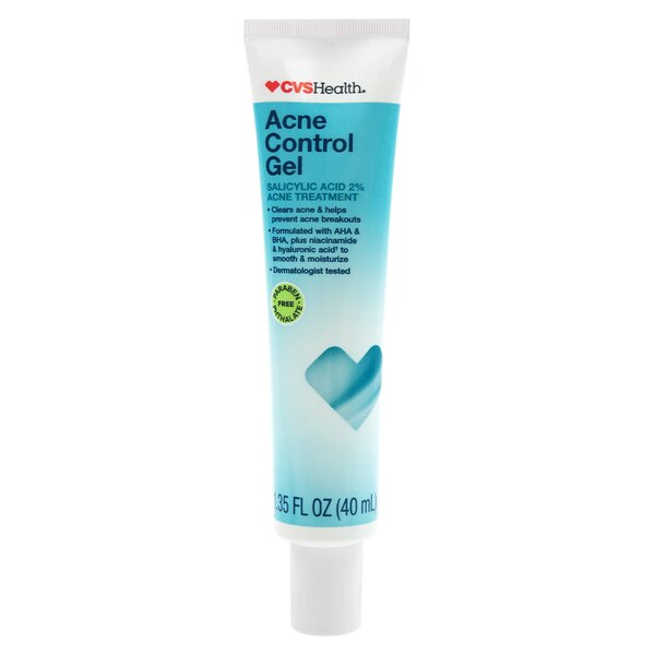 CVS Health Acne Control Gel Saclicylic Acid 2% Treatment, 1.35 OZ