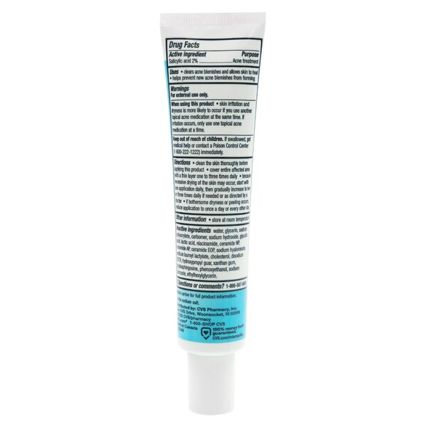 CVS Health Acne Control Gel Saclicylic Acid 2% Treatment, 1.35 OZ